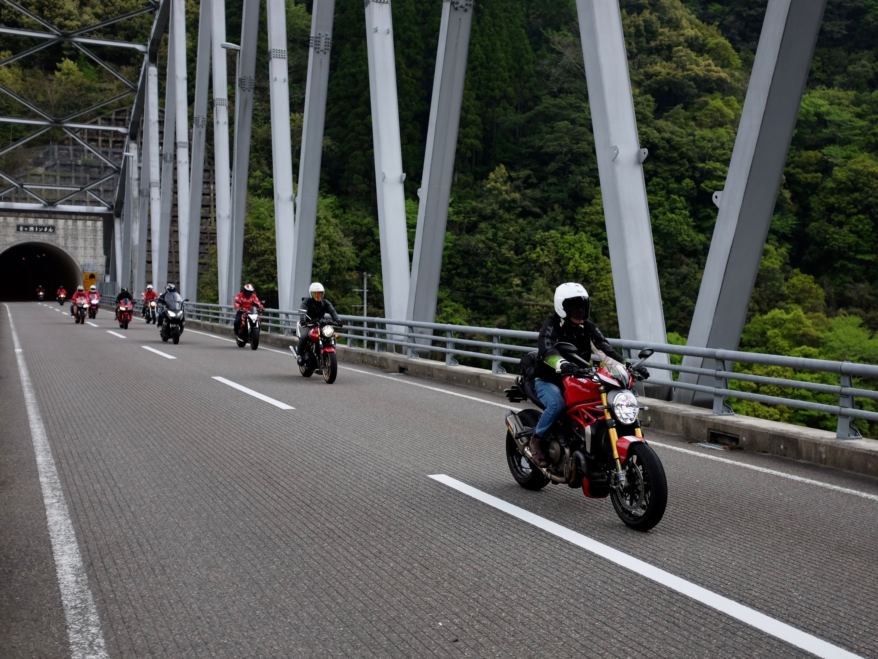 Motorcyclists near Shiiba, Miyazaki. Photo: Peter Orosz